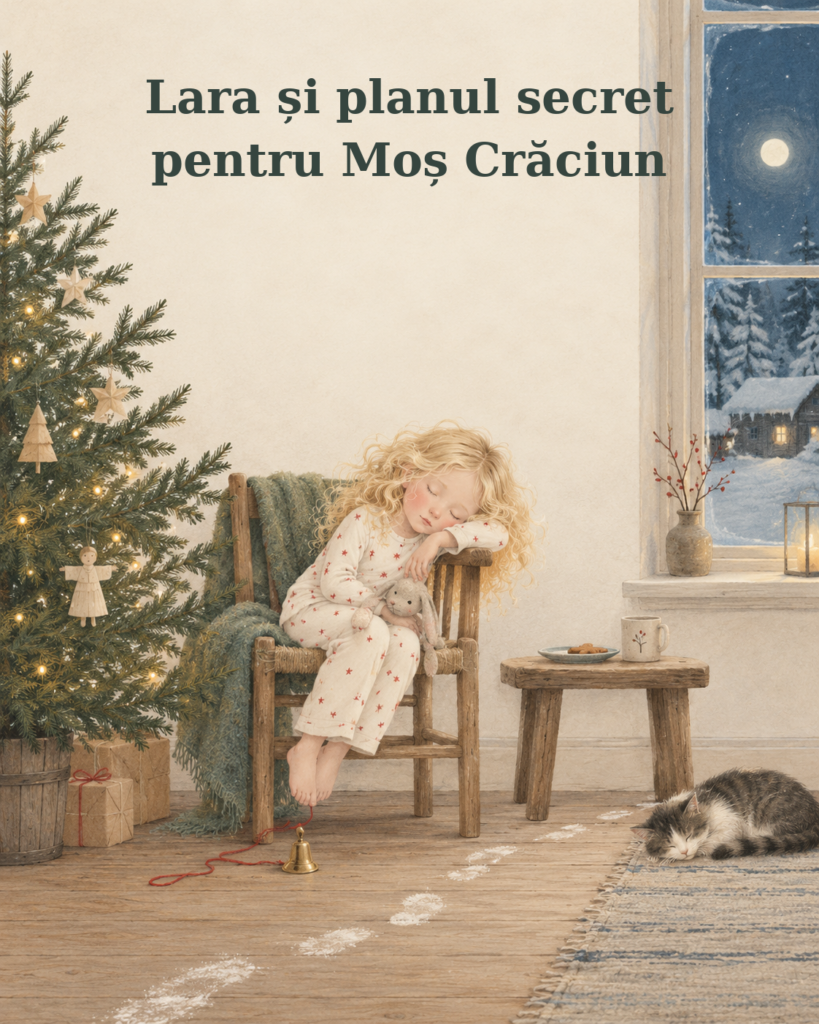 Lara și planul secret pentru Moș Crăciun – poveste ilustrată de Crăciun pentru copii