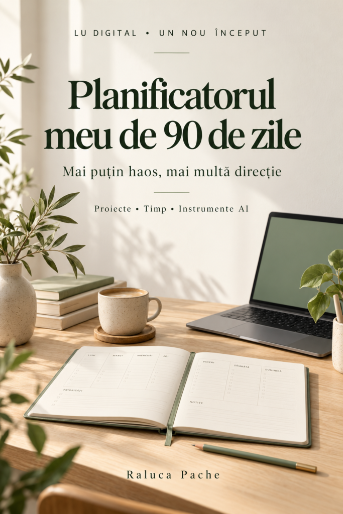 Planificatorul meu de 90 de zile — Mai puțin haos, mai multă direcție | PDF cu prompturi AI