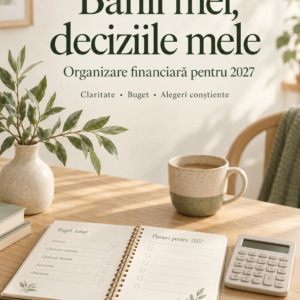 Banii mei, deciziile mele — Organizare financiară pentru 2027 | Workbook digital