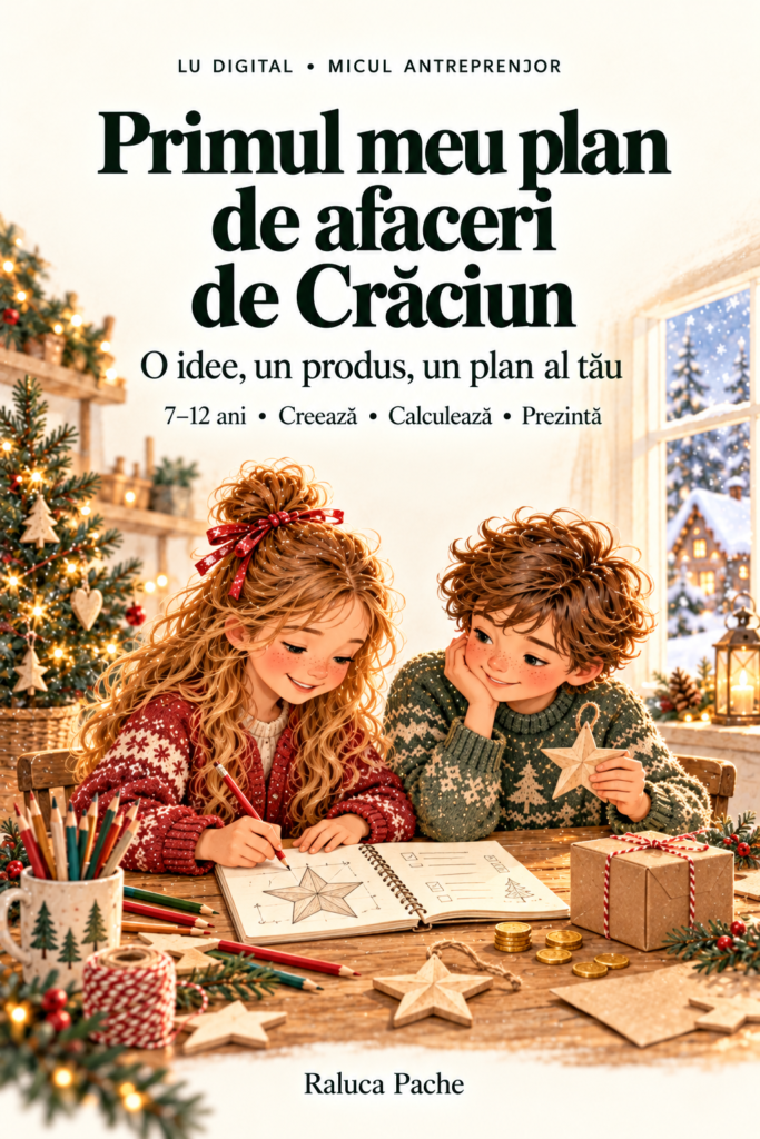 Primul meu plan de afaceri de Crăciun – Micul Antreprenor | Mini-workbook PDF