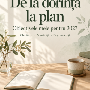 De la dorință la plan — Obiectivele mele pentru 2027 | Workbook digital
